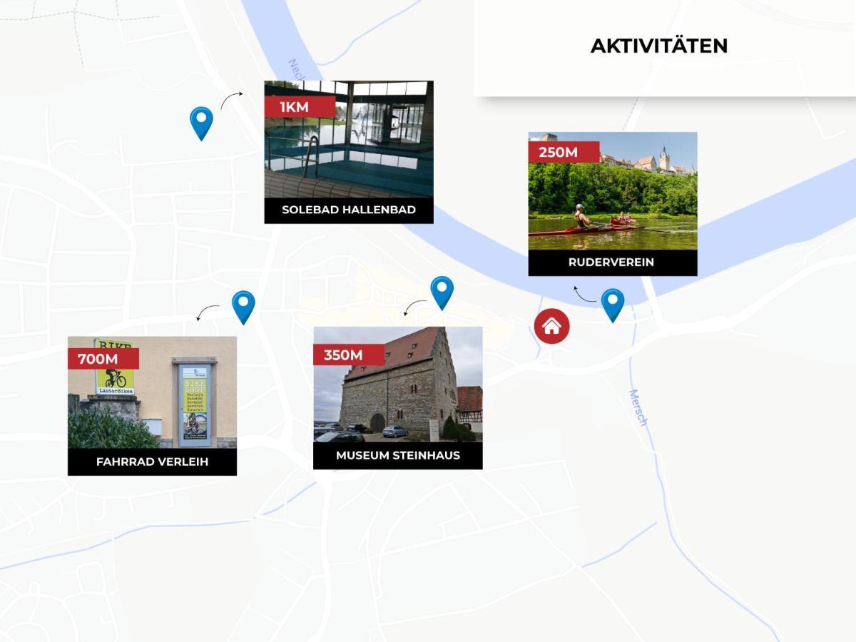 באד ווימפן Wohnung In Top-Lage - Direkt Am Bahnhof מראה חיצוני תמונה